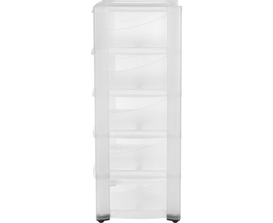 Комод Бытпласт Амадео на колесах, 5 ящиков, бесцветный 431242901 – изображение 6