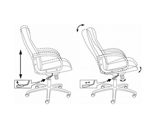 Кресло руководителя Бюрократ T-898/3C1 серый крестовина пластик T-898/3C1GR – изображение 6