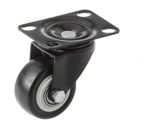 Мебельное колесо А5 SCz 25 черное, 50 мм, поворотное 1005487 