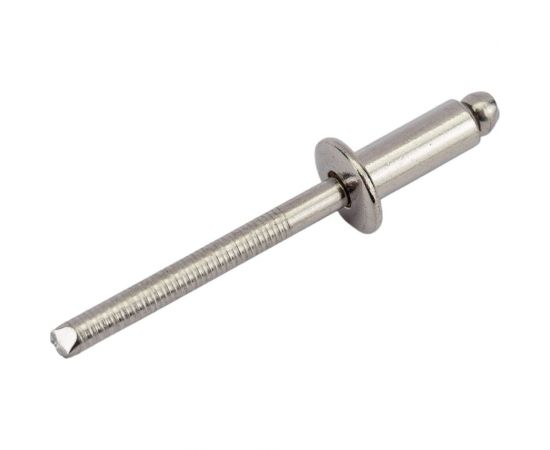 Вытяжная нержавеющая заклепка со стандартным бортиком KREPFIELD 4,8x12 мм, ART 9052, А2, 50 шт. 9052ЗАКЛЕПКА4,8Х12А2-50 