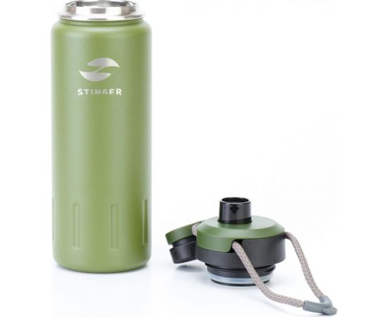 Термобутылка Stinger 0.71 литра, зеленая HD-710-46MG – изображение 2