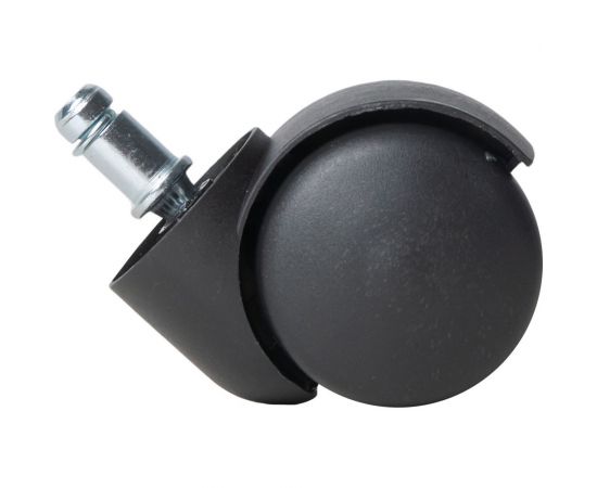 Комплект из пяти колес-роликов для кресла ВПМ 50 мм, черные 6143673 – изображение 2