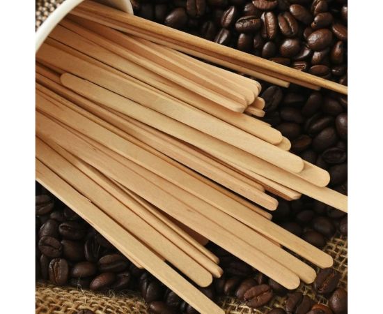 Размешиватели для напитков AVIORA деревянные, 178x6х1.3 мм, 500 шт/уп 401-924 – изображение 3