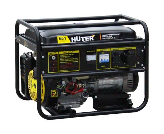 Электрогенератор Huter DY11000LX-3-электростартер 380В 64/1/73 – изображение 4