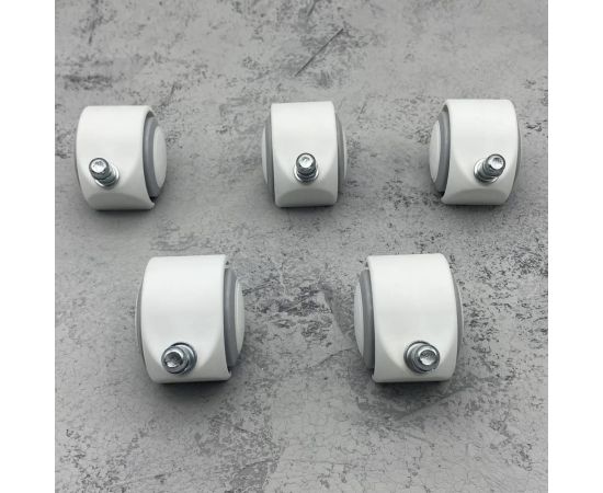 Универсальный комплект из пяти роликов-колес для офисных кресел ВПМ бесшумные, прорезиненные 6150999 – изображение 5