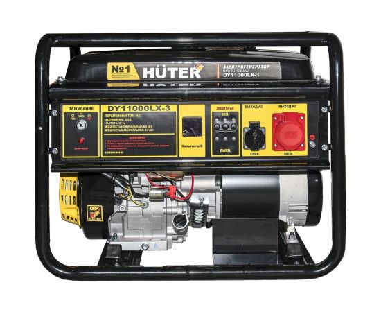 Электрогенератор Huter DY11000LX-3-электростартер 380В 64/1/73 – изображение 5