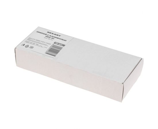 Припой с канифолью ПОС-61, 100 г, 3 мм, (Sn 61, Pb 39), катушка REXANT 09-3174 – изображение 7