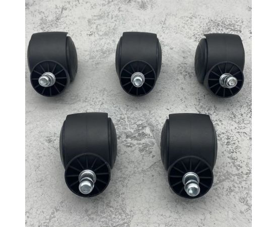 Универсальный комплект из пяти роликов-колес для офисных кресел ВПМ бесшумные, прорезиненные 6151012 – изображение 9