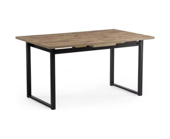 Деревянный стол Woodville макта 140 дуб велингтон/черный матовый 453135 