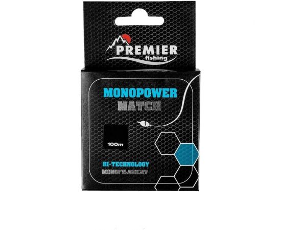 Леска Preмier fishing мonopower мatch 0.28мм/100м, blue nylon pr-мм-b-028-100 00000281039 