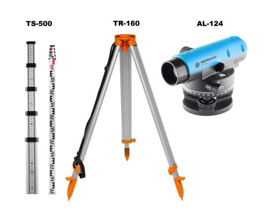 Комплект INSTRUMAX: нивелир AL-124 + рейка TS-500 + штатив TR-160 IM0131_К 