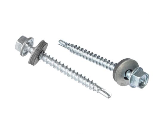 Кровельные саморезы Tech-Krep 5.5x51 мм, оцинкованный, с буром, 5 кг коробка 144788 