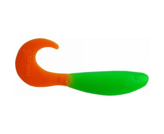 Твистер Helios hs-13-020 hybrid 2.75""/7.0 см, lime/orange, 7шт 00000130232 