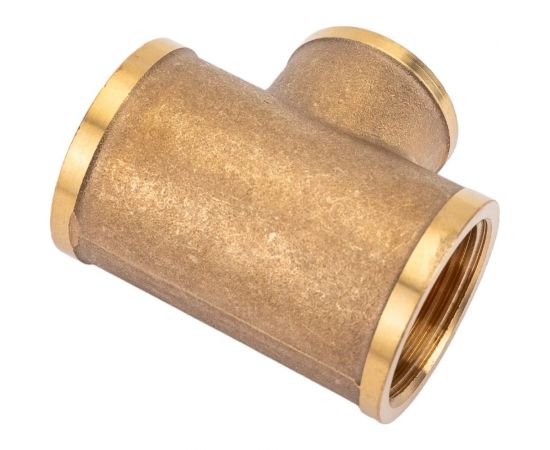 Латунный тройник AV Engineering редукционный 3/4x1/2x3/4 AVE306004 – изображение 2