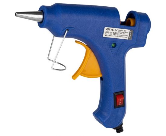 Клеевой пистолет Engy egg-20 20 Вт, с кнопкой включения и антикаплей 105134 – изображение 2