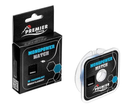 Леска Preмier fishing мonopower мatch 0.28мм/100м, blue nylon pr-мм-b-028-100 00000281039 – изображение 3