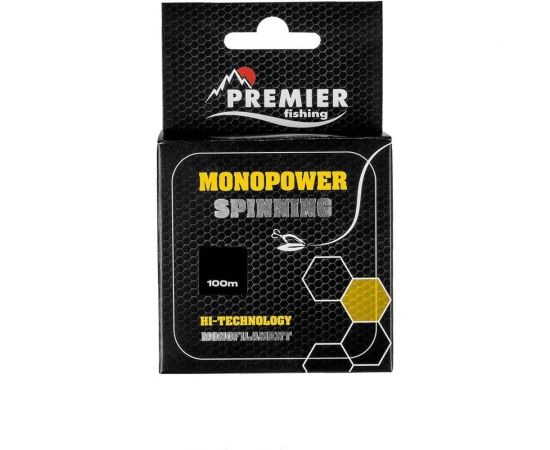 Леска Preмier fishing мonopower spinning 0.25мм/100м, f.yellow nylon pr-мs-y-025-100 00000281049 – изображение 3