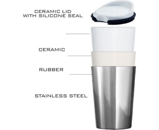 Термокружка Asobu Thermo steel 0.4 л, серая CS14 metallic-gunmetal – изображение 3