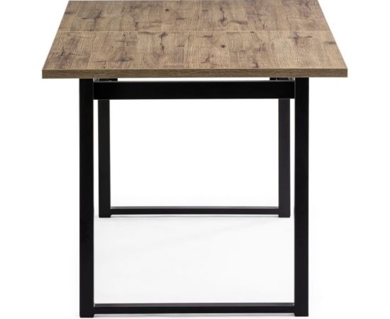 Деревянный стол Woodville макта 140 дуб велингтон/черный матовый 453135 – изображение 4