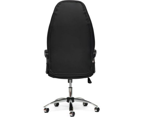 Кресло TetChair BOSS хром кожзам черный/черный перфорированный 36-6/36-6/06 9159 – изображение 4