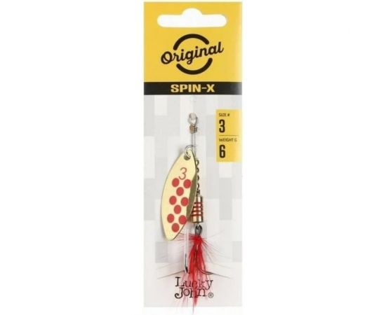 Вращающиеся блесны Lucky John SPIN X LONG 03 6.0 г, CR/GR/SR, 3шт LJSL03-001SET – изображение 4