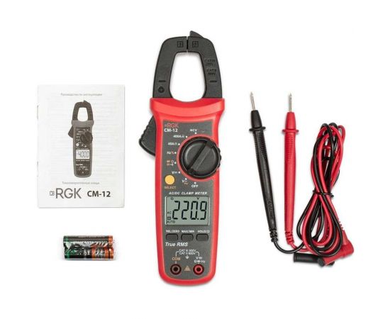 Токоизмерительные клещи с поверкой RGK CM-12 779685 – изображение 4