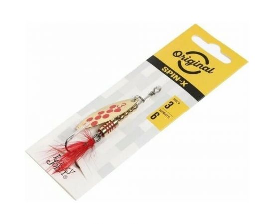 Вращающиеся блесны Lucky John SPIN X LONG 03 6.0 г, CR/GR/SR, 3шт LJSL03-001SET – изображение 5