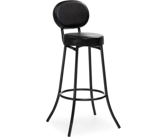 Барный стул Woodville Satearant черный полимер, темный мусс 453999 