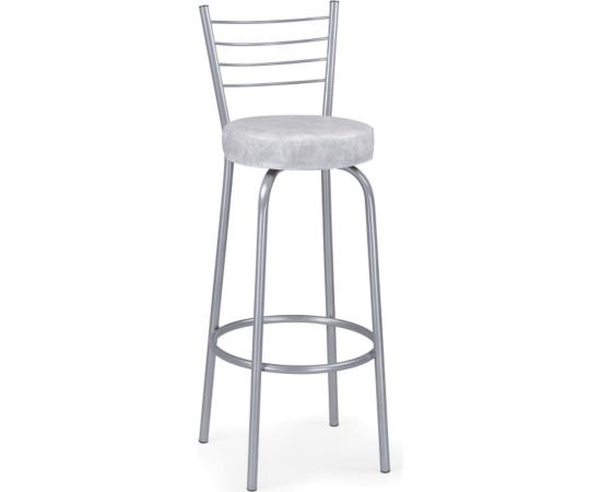 Барный стул Woodville Kuroda белый мрамор, светлый мусс 490088 