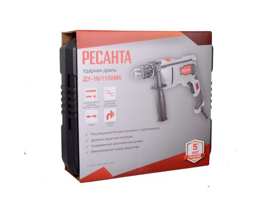Ударная дрель Ресанта ДУ-16/1100МК 75/8/5 – изображение 14