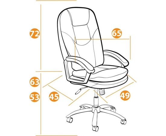 Кресло TetChair SOFTY LUX кожзам белый 36-01 15284 – изображение 19