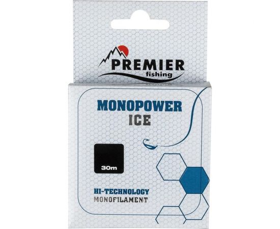 Леска Premier fishing MONOPOWER ICE PR-MI-T-025-30, 0.25мм/30м, прозрачный нейлон 280978 – изображение 2