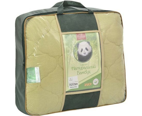 Одеяло Столица Текстиля коллекция Премиум бамбук, евро 2х2.2 м, 150 г/кв. м, поплин Люкс ОПБПЛЧ-220-150 – изображение 2