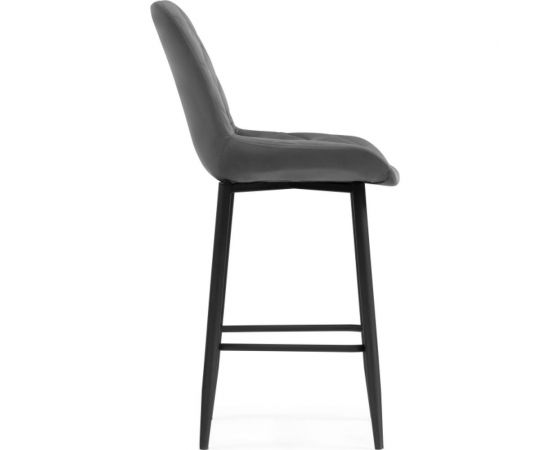Полубарный стул Woodville баодин к темно-серый (velutto 32) / черный каркас 517163 – изображение 3