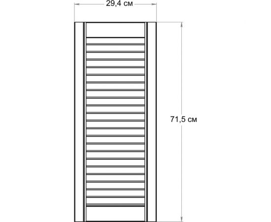 Жалюзийная дверь Timber&Style 294x715 мм TSDZ2947151 – изображение 3