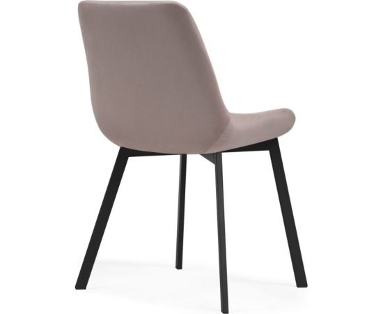 Стул Woodville Челси на металлокаркасе, латте/черный каркас 489741 – изображение 4