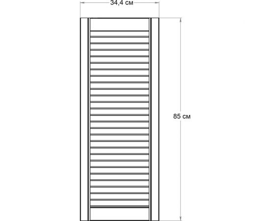 Жалюзийная дверь Timber&Style 344x850 мм TSDZ3448501 – изображение 4