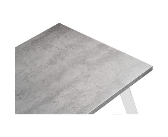 Стол Woodville тринити лофт 140 25 мм бетон/белый матовый 489659 – изображение 4