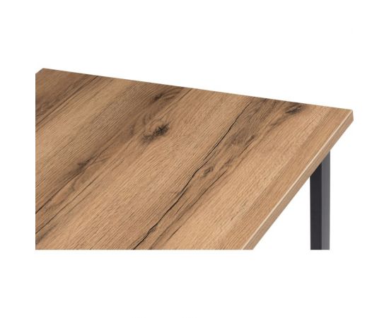 Стол Woodville лота лофт 120 25 мм дуб делано темный/черный матовый 489637 – изображение 4