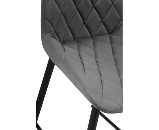 Полубарный стул Woodville баодин к темно-серый (velutto 32) / черный каркас 517163 – изображение 6