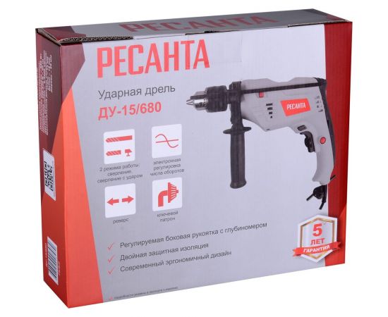 Ударная дрель Ресанта ДУ-15/680 75/8/2 – изображение 8