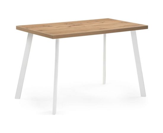 Деревянный стол Woodville тринити лофт 120x80x75, 25 мм, дуб вотан/белый матовый 539243 