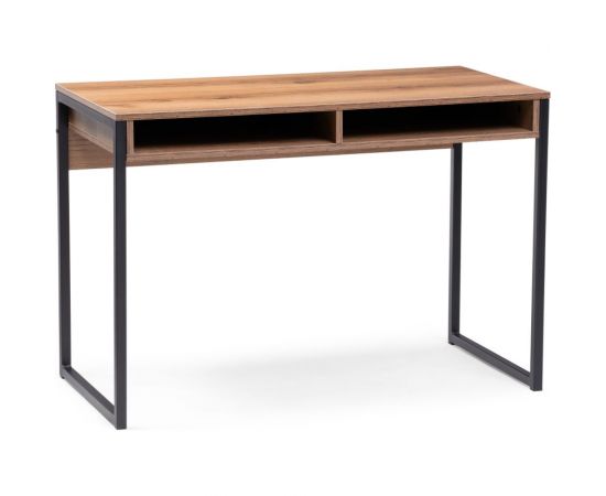 Письменный стол Woodville леон лофт дуб делано темный/черный матовый 489684 