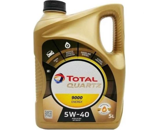Масло для 4-х тактных двигателей TOTAL (11772) QUARTZ 9000 ENERGY 5W40, 5 л 213697 