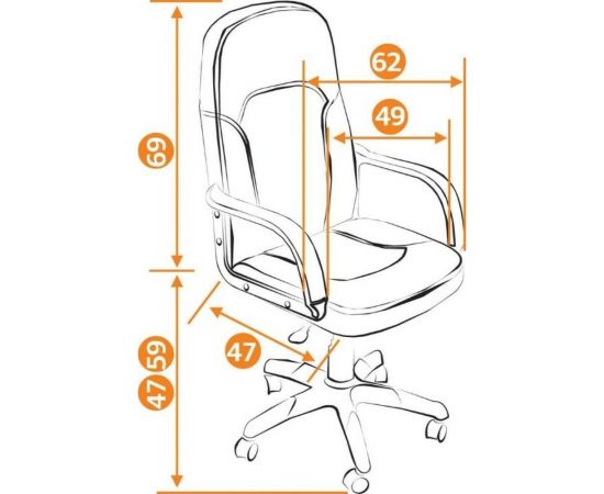 Кресло TetChair PARMA кожзам черный 36-6 2955 – изображение 13