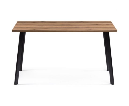 Стол Woodville тринити лофт 140 25 мм дуб делано темный/черный матовый 489641 – изображение 2