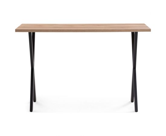 Стол Woodville алеста лофт 120 25 мм дуб делано светлый/черный матовый 510908 – изображение 2