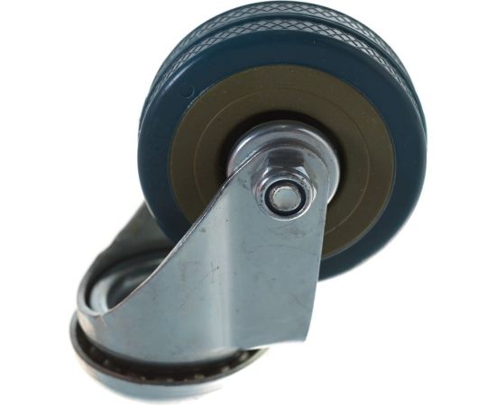 Колесная опора Tech-Krep поворотная D50 п/п, серая резина, подшипник скольжения, под болт М10 148506 – изображение 2