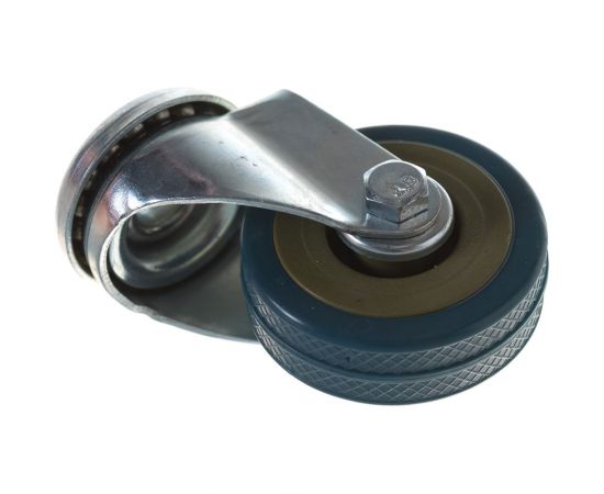 Колесная опора Tech-Krep поворотная D50 п/п, серая резина, подшипник скольжения, под болт М10 148506 – изображение 3