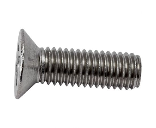 Нержавеющий винт с потайной головкой KREPFIELD M8x25 мм, DIN 965, А2, крестообразный шлиц PH, 12 шт. 965А2ВИНТ8Х25-12 – изображение 3